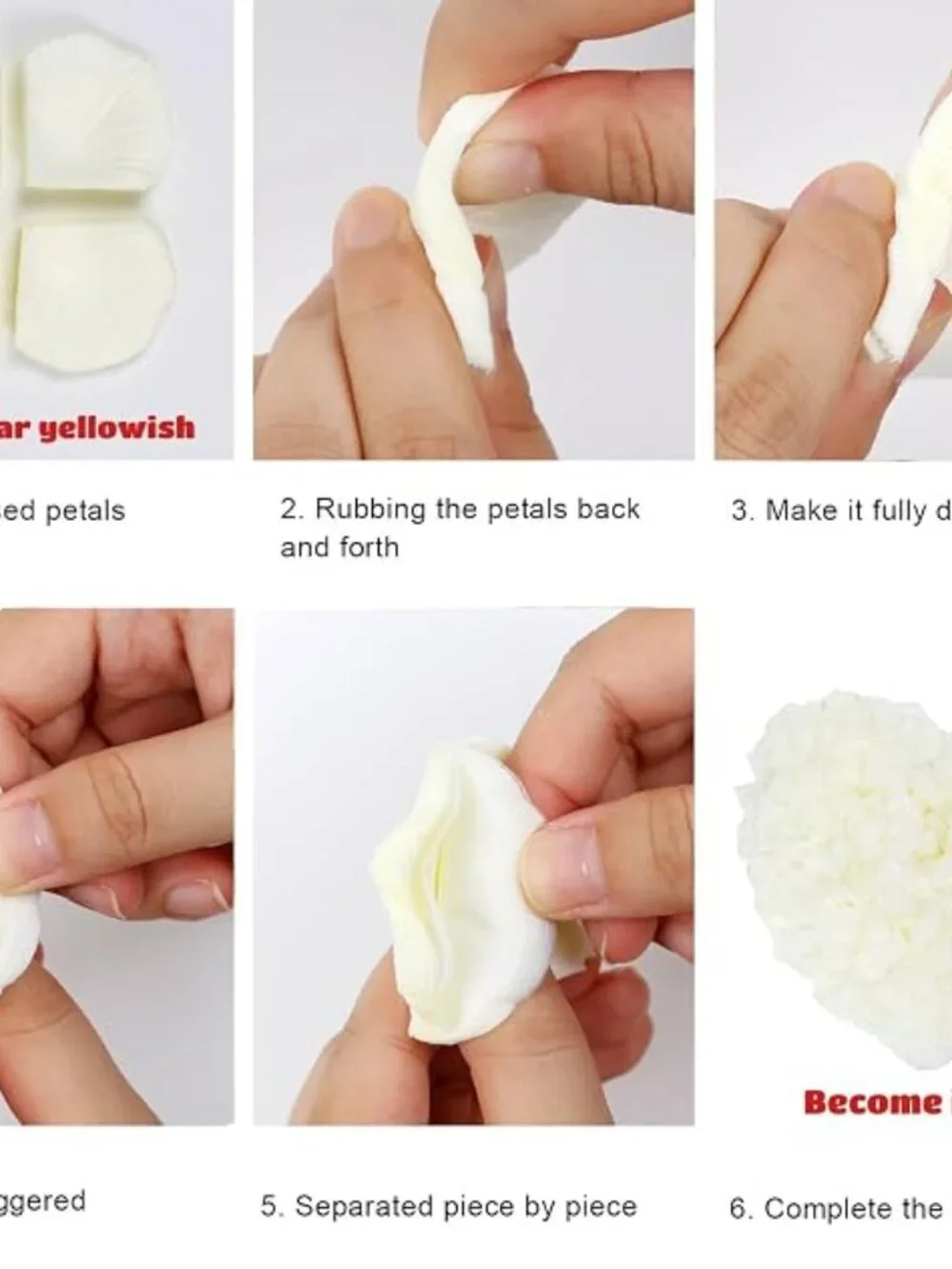 3000PCS Ivory Artificial Fake Rose Petals Wedding Event Romantic Party Decor
